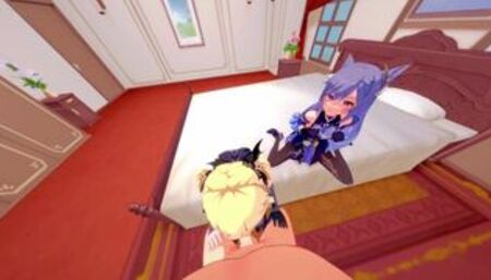 Keqing and Fischl rest after raid Genshin Impact