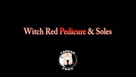 Witch Red Pedicure & Soles