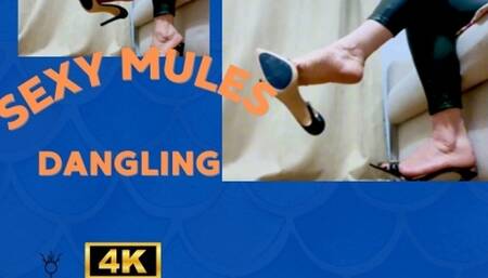 Sharlene mules on the sexy feet of Empress MBella Sadic