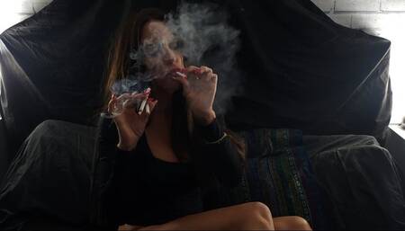 Charlie Monaco: Darkside smoking 3 Halloween Special! Warning!! Only watch if you can handle darkside extreme smoking!