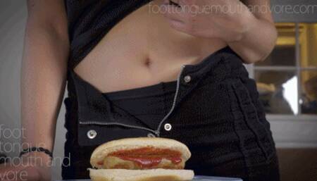 Emma Angrily Gobbles Up Her Microscopic Boyfriend On A Hotdog