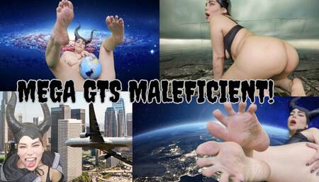 Megagiantess Maleficient Growth and crush the earth