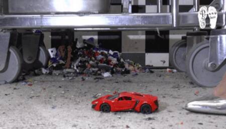 Metal Car meets metal Heels