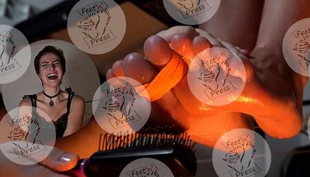 Mavi tickling feet on Halloween night! 4K MP4