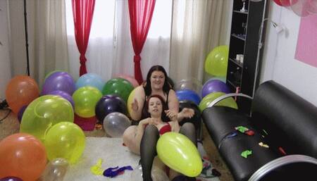 BM RB06 C04 Franzi and Isa Balloon Masturbation Part 1