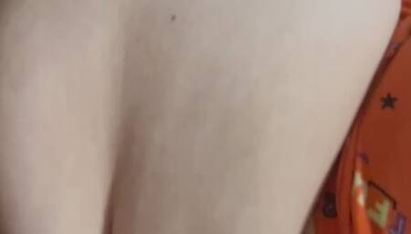 Huge belly barely fits on couch after lunch