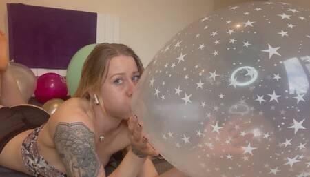 B2P Blowing all my Q18's up till they POP while riding my balloons!! Part 2