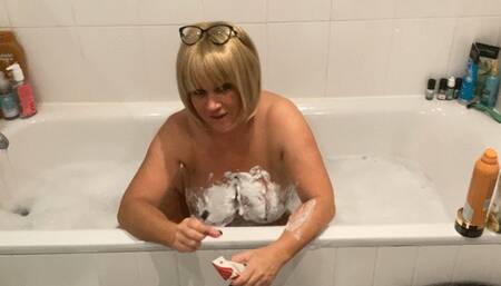 Smoking in a bubble bath