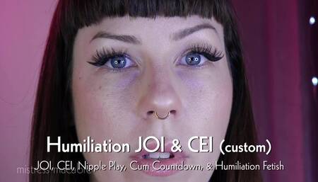 Humiliation JOI & CEI (custom)