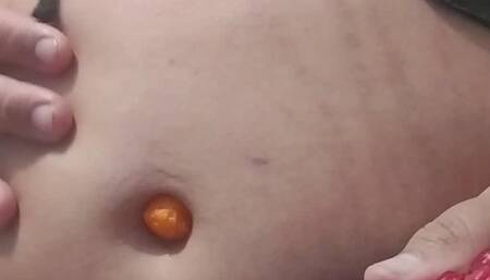 Playing ps5 with a cheese ball inside my belly button