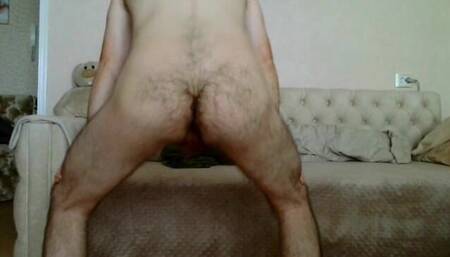 Naked Boy Shakes Ass