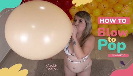 Sensual Looner Balloon Tease: Carla Irresistible Blow-to-Pop Experience