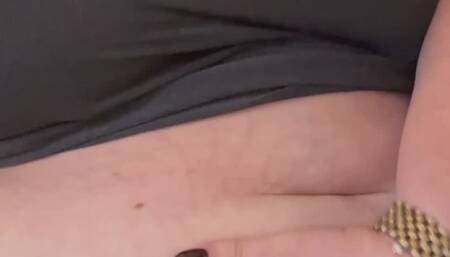 Even going *down* stairs is hard with this enormous belly