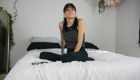 Wetting Yoga Pants on Bed