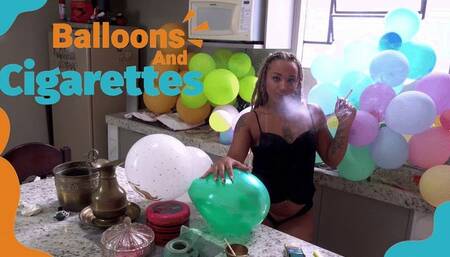A Bold Cig Pop with Manú: Cigarettes and Balloons, and Seductive Charm - 4K