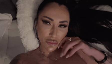 Teasing you from my bed makes you lose peace