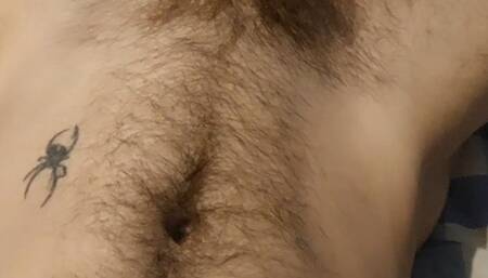 Alex shows his Uncut dick and hairy bush