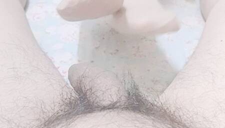 Asian close-up pantyhose footjob series 23