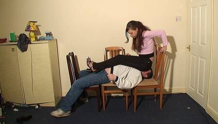 Hannah's Sparkly Face Sitting Pants