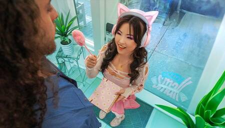 What Do You Do When Your Favorite Artist Has a Boner? Pose Naked and Ride His Big Dick