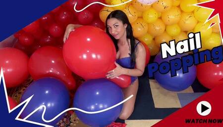 Lana Playful Looner Popping Party: Red and Blue Balloon Destruction - 4K