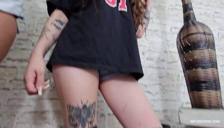 CHALLENGE KISSES GIRLS IN BOOTS - VOL # 31 - TIFANNY MOUNTAIN and MIA GRETA - NEW MF - OCT 2024 - CLIP 01