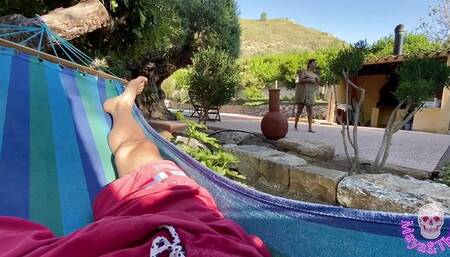 Sex Adventure in a Cabin with a Pool on Vacation