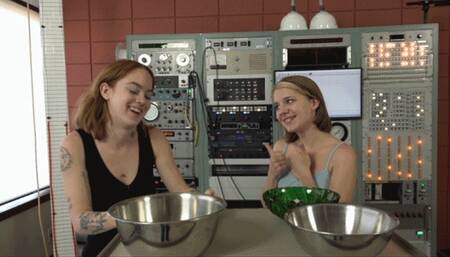 Dakota and Sage Test Their Cheek Capacities With Grapes (MP4 - 720p)