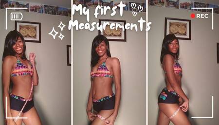 My first measurements and weigh in!