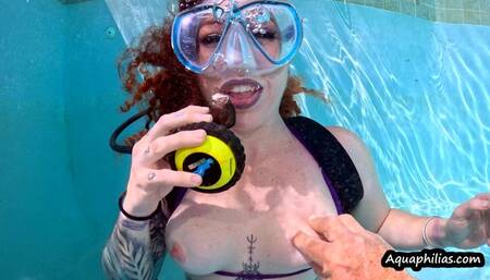 Aquaphilias- Naughty Jinjer- She seduces her Dive Buddy underwater on SCUBA