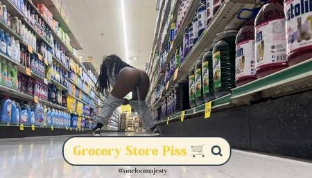 Grocery Store Public Piss - Clean Up On Aisle 9 ! MP4