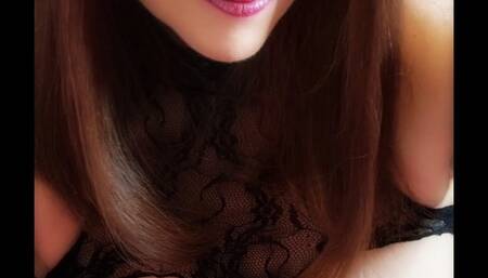 Naughty MILF Nikki In Sexy Black Lingerie Encourages You To Cum For Her