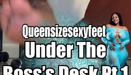 Under The Boss’s Desk Pt 1 Sneakers & Bare Feet