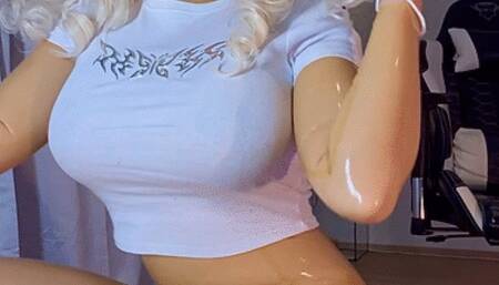 SQUIRT Marilyn Monroe Transparent Catsuit FEMDOM MESMERIZE Slavena