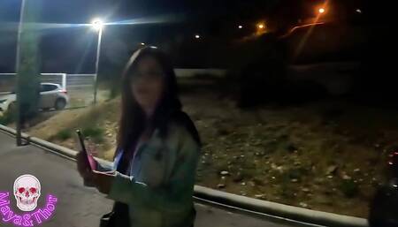 We Fuck in the Street and Creampie We Like Risky Sex in Public