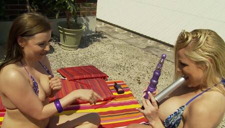 Lesbian Scene with Cindy Behr and Karen Woods Are MILFs with Huge Breasts