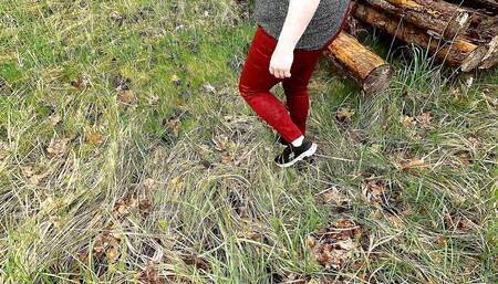 Just Banging the Pussy Hard in the Forest