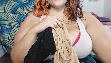 BBW NYLON SOCKS ON HEAD