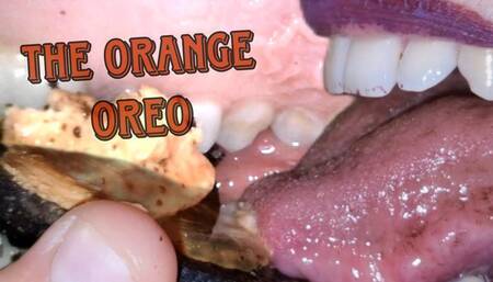 Orange OREO eating