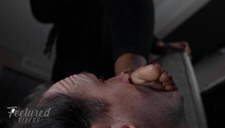 Lick the sweat and stink off my feet