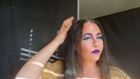 ASMR Blowjob with violet lips