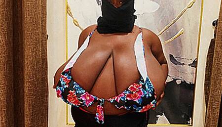 Maja meets Angela Part 2 - Angela tries on a too small Flower Bikini Top (Clip No 2779 - mp4 version)