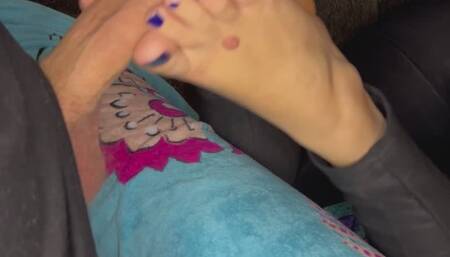 (Part 2 of 2) Giving “Daddy” A FootJob After An Outing With Friends