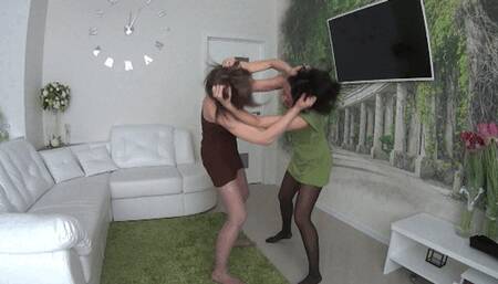 CATBALL FIGHT IN PANTYHOSE 6 PW