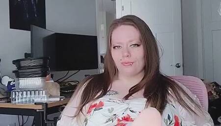 Desk foot worship pov