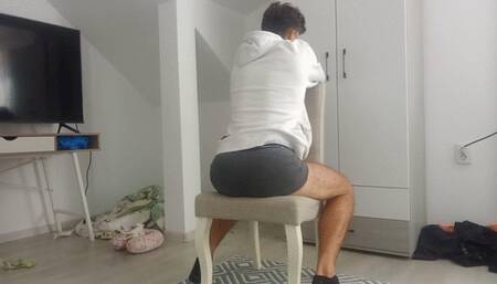 Farting on chair *