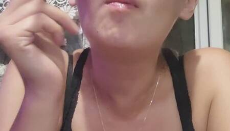 Cought hard while i take deep inhales By Anna Sparkle