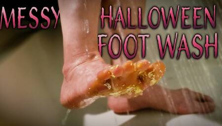Messy Halloween Foot Wash
