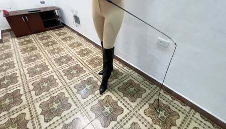 BFBE Ridden and Whipped by Two Cruel Equestriennes Barbara and Dalilah