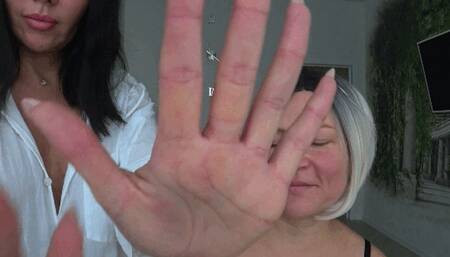 Victoria sucks my fingers very sensually b